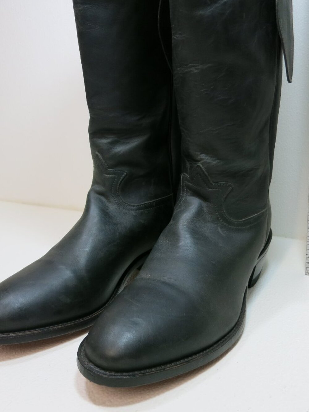 TONY LAMA Shooter’s Boots 18" Tall Boot Leather Men's Leather Footwear 11.5 D - Picture 9 of 9